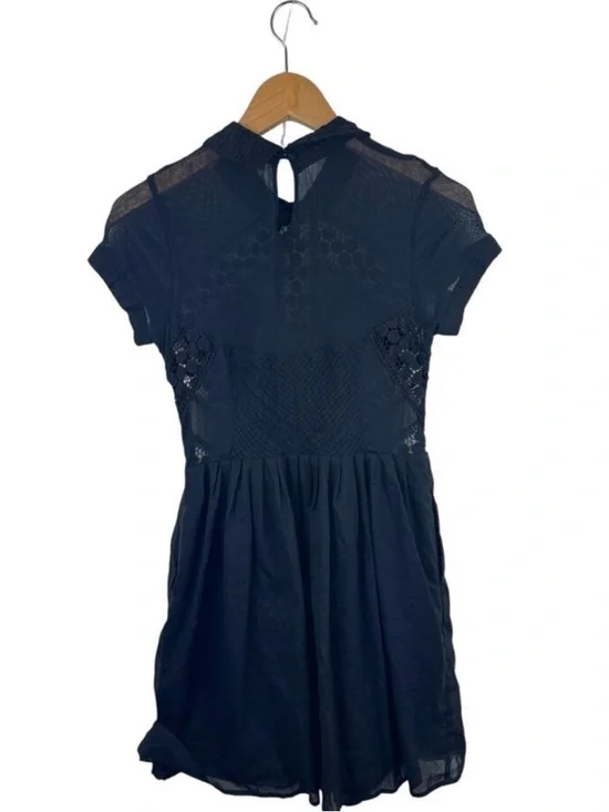 Free People "All That Talk" Mini Black Dress in size 4 EUC - Picture 9 of 17